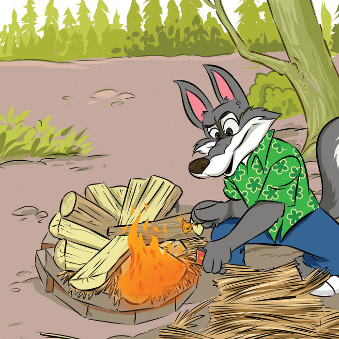The Three Little Piggies and The Big Bad Wolf's Wonderful Luau